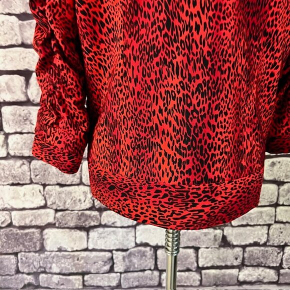 Patchington Red & Black Fully Lined 3/4 Sleeve Jacket Size M - Picture 7 of 9